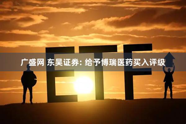 广盛网 东吴证券: 给予博瑞医药买入评级